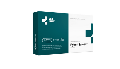 Zestaw 3 testów Helicobacter Pylori z krwi i kału – domowe badanie RÓŻNE FIRMY