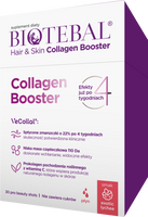 Biotebal Hair & Skin Collagen Booster WEGAŃSKI KOLAGEN o smaku liczi 30 saszetek z płynem
