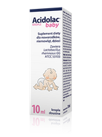 Acidolac Baby krople doustne dla noworodków niemowląt i dzieci PROBIOTYK 10 ml