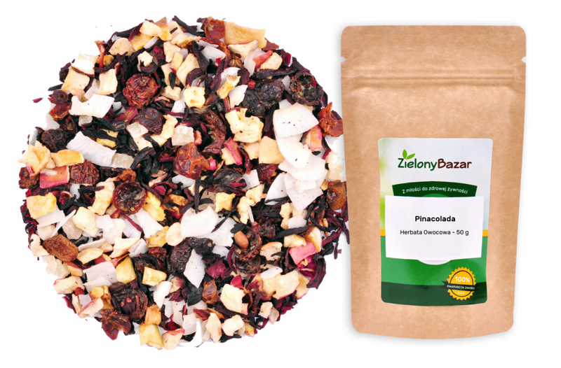Zielony Bazar herbata owocowa pinacolada ananas kokos 50 g