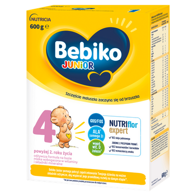Bebiko Junior 4 Odżywcza formuła na bazie mleka dla dzieci powyżej 2. roku życia 3x600 g