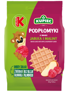 Kubuś Kupiec mini podpłomyki o smaku jabłka i maliny 30 g