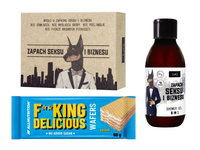 Zestaw świąteczny dla pracownika DLA NIEGO żel, wafelki i mydło + opakowanie prezentowe