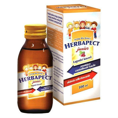 Herbapect Junior Malinowy syrop dla dzieci 120g