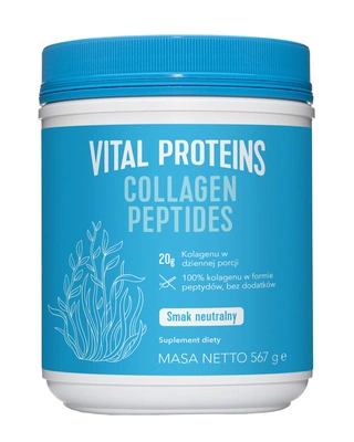 Vital Proteins Collagen Peptides dla młodzieńczego wyglądu, kolagen do picia o neutralnym smaku, 567g