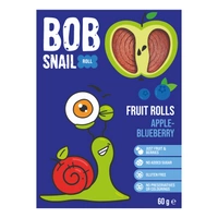 Bob Snail Rollsy owocowe Jabłko Borówka bez cukru 60 g