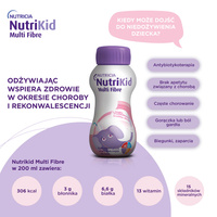 NutriKid Multi Fibre o smaku czekoladowym dla dzieci od 1. roku życia ZESTAW 24 x 200 ml