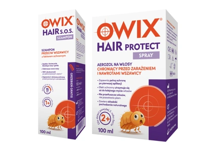 Owix Hair Protect szampon i spray do włosów WSZAWICA ZESTAW 2 x 100 ml