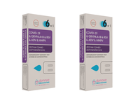 Domowe Laboratorium Test 6w1 - COVID-19, Grypa A+B, RSV, ADV, HMPV 2 sztuki