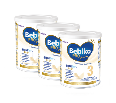 Bebiko Pro+ 3 Odżywcza formuła na bazie mleka dla dzieci powyżej 1. roku życia ZESTAW 3 x 700 g
