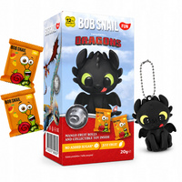 Bob Snail Eat&Fun zdrowa przekąska owocowa 2 x 20 g + BRELOK DRAGONS