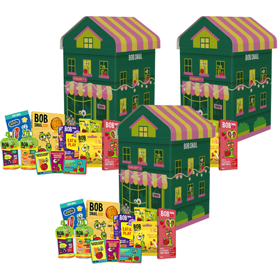 Bob Snail domek ze zdrowymi przekąskami i zabawką KOLOR LOSOWY 3 sztukt