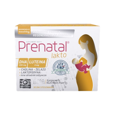 Prenatal Lakto luteina DHA 200 mg karmienie piersią 30 + 30 kapsułek