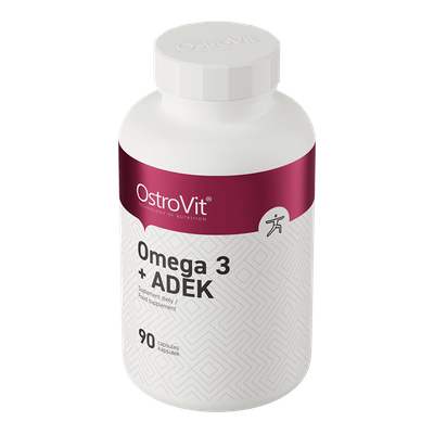 OstroVit Omega 3 + ADEK odporność kości skóra 90 kapsułek