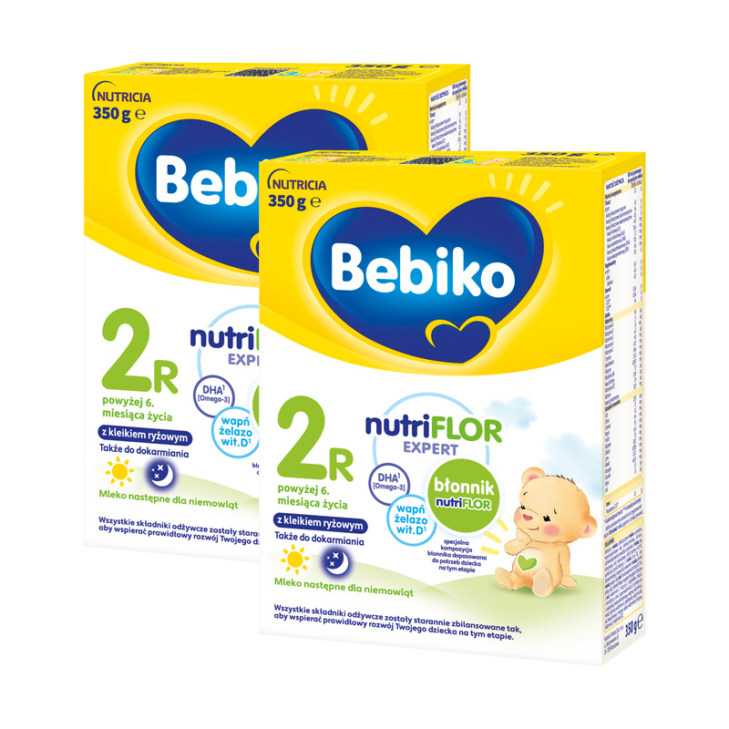 Bebiko 2R Mleko następne dla niemowląt powyżej 6. miesiąca życia ZESTAW 2 x 350 g