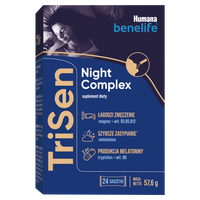 Humana Benelife TriSen Night Complex spokojny sen 57,6 g (24 x 2,4 g) + OPASKA DO SPANIA GRATIS!