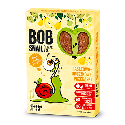 BOB SNAIL Zdrowa przekąska jabłko-gruszka 60g