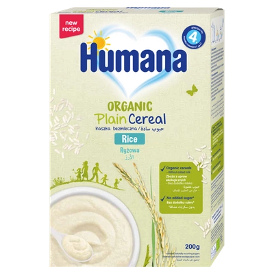 Humana Organic Kaszka bezmleczna ryżowa po 4. miesiącu 200 g