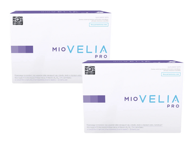 Miovelia Pro RÓWNOWAGA HORMONALNA PŁODNOŚĆ smak pomarańczowy 30 saszetek + 30 kapsułek 2 opakowania