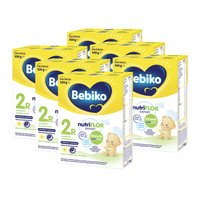 BEBIKO NUTRIflor Expert 2R mleko następne z kleikiem ryżowym, dla niemowląt, powyżej 6. m-ca życia ZESTAW 6 x 550 g