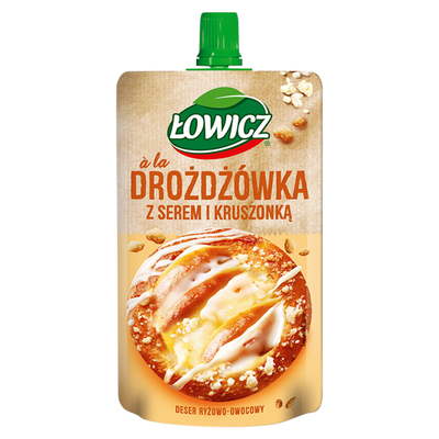 Łowicz Deser owocowo-ryżowy RÓŻNE SMAKI jagodzianka drożdżówka 6 x 100 g