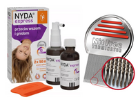 Zestaw ratunkowy na wszy Nyda Express 2 x 50 ml + Nitfree Terminator WSZY GNIDY