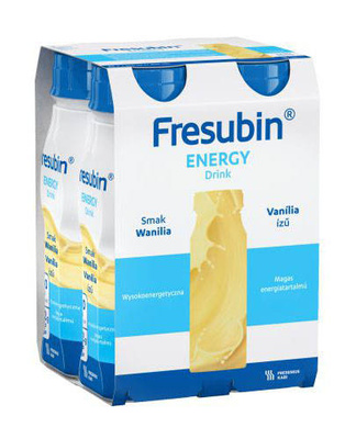 Fresubin® Energy Drink, smak waniliowy, 4 x 200 ml.  Żywność specjalnego przeznaczenia medycznego. Dieta na Start