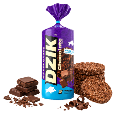 WK DZIK wafle kukurydziane FIT low fat CZEKOLADA 120 g