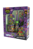 Mr.White Zestaw prezentowy do mycia zębów dla dzieci Ninja Turtles 3+ szczoteczka elektryczna kubek pasta puzzle