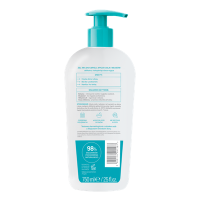 Oillan Baby Żel 3w1 do kąpieli, mycia ciała i włosów 750ml