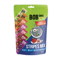  Bob Snail MIX smaków ZDROWE PRZEKĄSKI paski strips 100% owoce 7 x 14 g