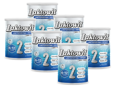 Laktowit 2 LAKTOFERYNA+MFGM mleko następne ZESTAW 6 x 400 g