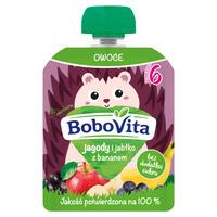 BoboVita Mus jagody i jabłko z bananem po 6. miesiącu 80 g