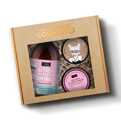 LaQ zestaw prezentowy PIWONIA żel 500 ml mus 40 g masełko 50 ml
