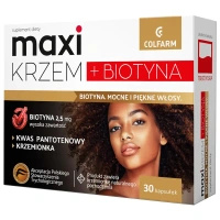 Maxi Krzem + Biotyna MOCNE I PIĘKNE WŁOSY 30 kapsułek