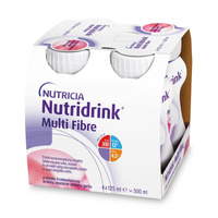 Nutridrink Multi Fibre TRUSKAWKA 4x125ml