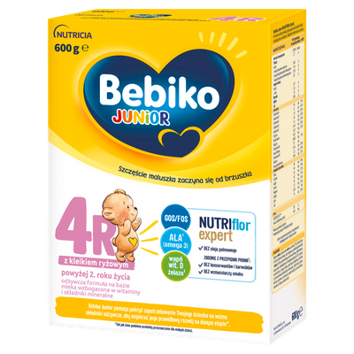 Bebiko Junior 4R Odżywcza formuła na bazie mleka dla dzieci powyżej 2. roku życia 2x600 g