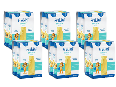 Frebini Energy Drink, smak bananowy, 24 x 200 ml. Żywność specjalnego przeznaczenia medycznego. Dla dzieci 1 - 12 lat