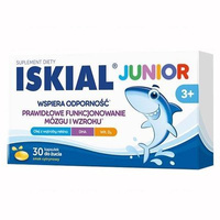 Iskial Junior olej z wątroby rekina z witaminą D ODPORNOŚĆ 30 kapsułek