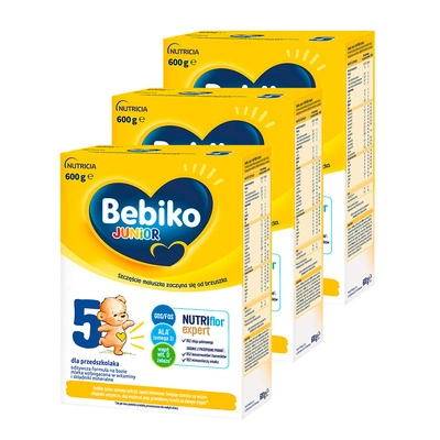Bebiko Junior 5 Odżywcza formuła na bazie mleka dla przedszkolaka 3x600 g