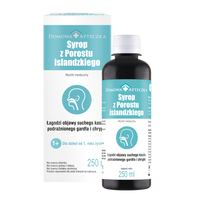 Syrop z Porostu islandzkiego GARDŁO KASZEL NAWILŻENIE 250 ml