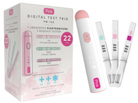 GRATIS Pink Digital Trio zestaw do monitorowania płodności PLANOWANIE CIĄŻY 22 testy