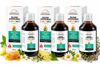 Produkty Bonifraterskie Balsam Jerozolimski dla dzieci powyżej 3 roku życia i dorosłych ZESTAW 3 x 200 ml