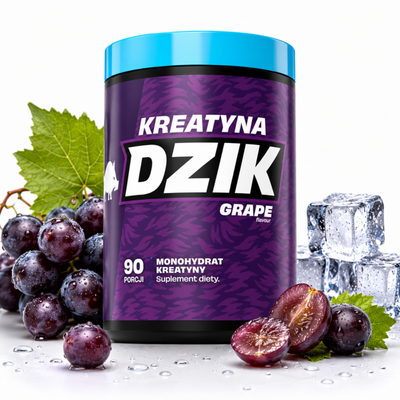 WK DZIK monohydrat kreatyny smak WINOGRONO WYDOLNOŚĆ FIZYCZNA 369 g