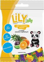 LiLY Jelly żelki z zestawem witamin o smaku owoców tropikalnych 80 g