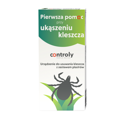 Controly zestaw do usuwania kleszczy pęseta wielorazowa z plastrami