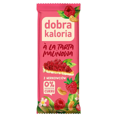 Dobra Kaloria baton z nerkowców ala tarta malinowa 35g