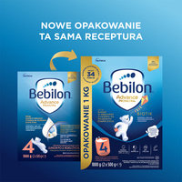 Bebilon 4 Advance Pronutra Junior formuła na bazie mleka po 2. roku życia ZESTAW 4 x 1000 g
