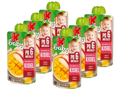 Kubuś Baby Mus deser owocowy kisiel z mango ZESTAW 6 x 100 g