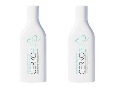CERKOPIL hipoalergiczny szampon do włosów ZESTAW 2 x 250 ml